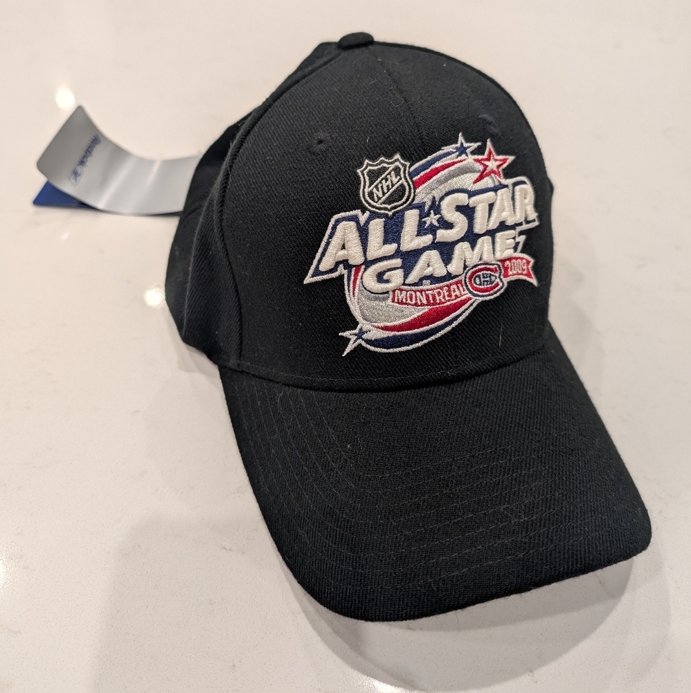 NWT Reebok Montreal Canadiens embroided 2009 Black NHL All-Star Game Cap